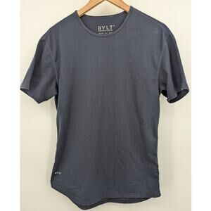 BYLT Premium Basics Drop-Cut Tee Black Size M Athletic Fit Minimalist Streetwear